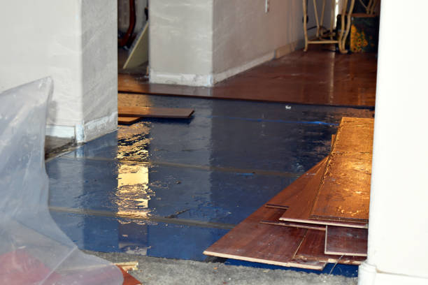 Professional Flood Cleanup technician working in Winsted, CT